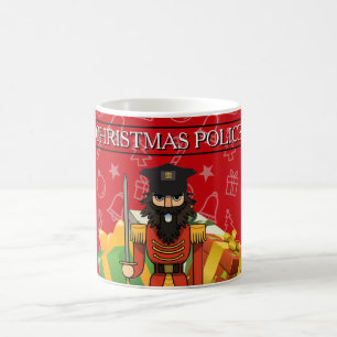 Weihnachts-Polizei-Tasse Lustiger Nussknacker-Fe Kaffeetasse