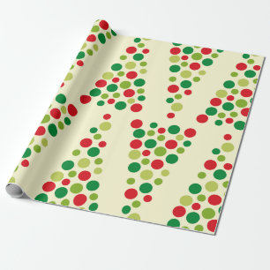 Weihnachts Polka Dots Baummuster Wrapping Papier Geschenkpapier