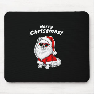 Weihnachts Pomeranian Lustiger Santa Hund Süße Fei Mousepad
