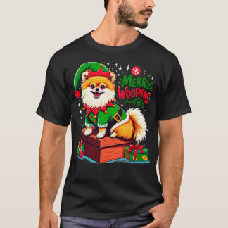 Weihnachts-Pomeranian T-Shirt