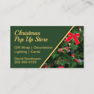 Weihnachts-Pop-Up-Store Visitenkarte
