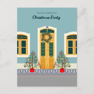 Weihnachts-Portugiesische Party Einladung Postkarte