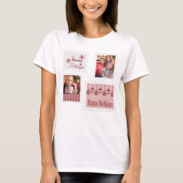 Weihnachts-Postage-Briefmarke 2 Foto Niedlich Quir T-Shirt