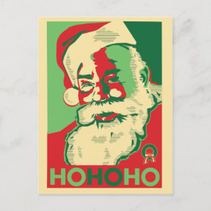 Weihnachts-Postkarte - HoHoHo Feiertagspostkarte