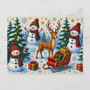 Weihnachts-Postkarte Postkarte