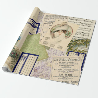 Weihnachts-Postkartenverpackungspapier Geschenkpapier