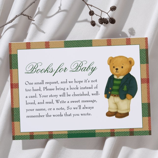 Weihnachts Preppy Bear Baby Shooting Books for Bab Begleitkarte (Von Creator hochgeladen)