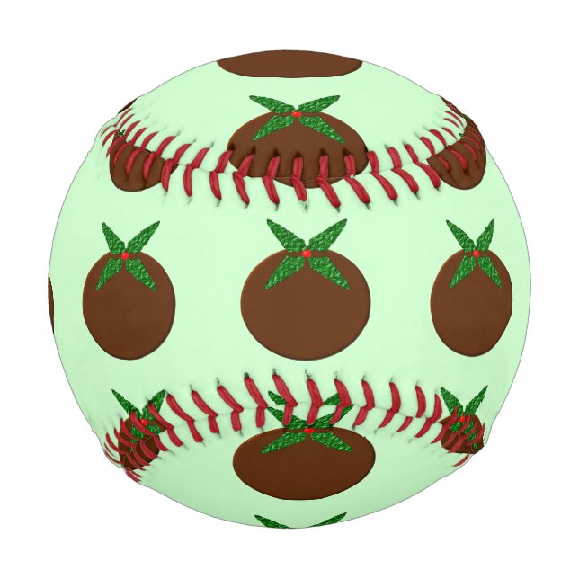 Weihnachts-Pudding Baseball (Vorderseite)