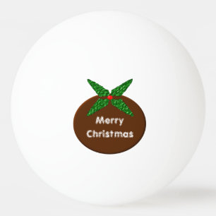 Weihnachts Pudding Custom Ping Pong Ball Tischtennisball