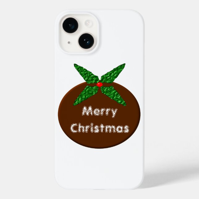 Weihnachts-Pudding individualisierbares iPhone 5 F Case-Mate iPhone Hülle (Rückseite)