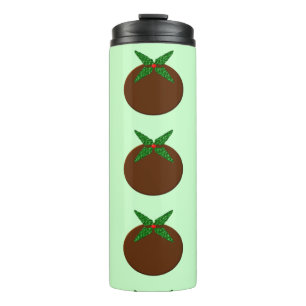 Weihnachts Pudding Thermal Tumbler Thermosbecher