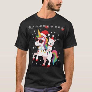 Weihnachts-Pudel-Einhorn-Sonnenbrille-Poodles-T-Sh T-Shirt