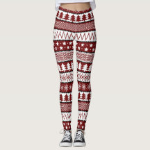 Weihnachts-Pullover-Muster Leggings
