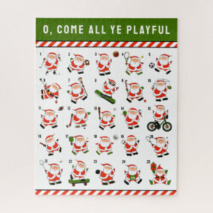 Weihnachts-Puzzle für Sportfans Puzzle