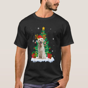 Weihnachts-Pyjama Labrador Retriever Baum Xmas Hun T-Shirt