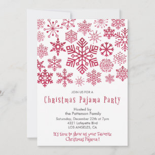 Weihnachts-Pyjama-Party Einladung