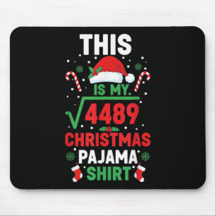 Weihnachts-Pyjama-Shirt Lustig 67 Sechs Sieben Qua Mousepad