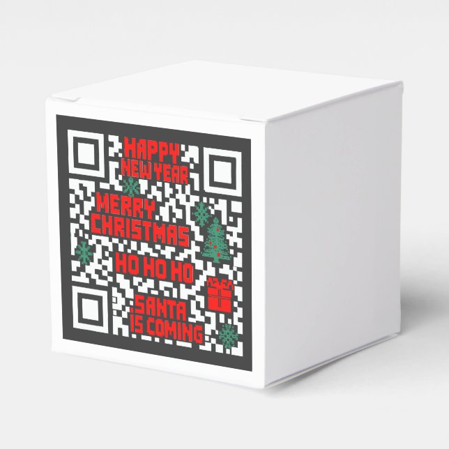 Weihnachts-QR-Code-Geschenk Geschenkschachtel (Vorderseite)