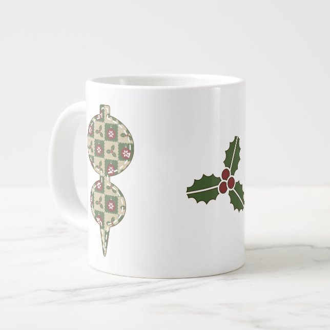Weihnachts-Quilt-Spezialität Tasse (Vorderseite Links)