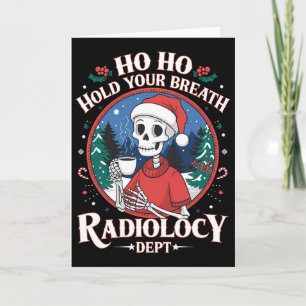 Weihnachts-Radiologie-Techniker Skelett Röntgen-Te Karte