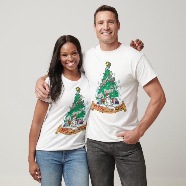 Weihnachts-Ragdoll-Katzen T-Shirt (Unisex)