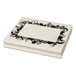 Weihnachts-Rahmen-DIENST - Journalistische Scrapbo Gummistempel