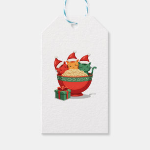 Weihnachts Ramen Cat Santa Anime Meow Kitty Meow C Geschenkanhänger