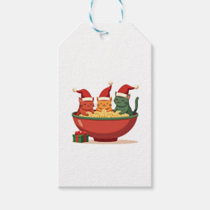 Weihnachts Ramen Cat Santa Anime Meow Kitty Meow C Geschenkanhänger