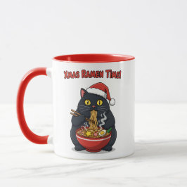 Weihnachts-Ramen-Katze – Xmas Ramen Zeit Tasse