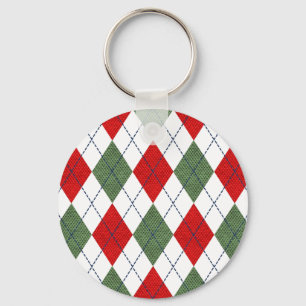 Weihnachts-Raute Schlüsselanhänger