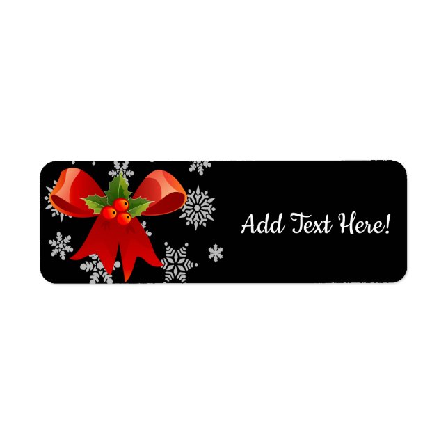 Weihnachts Red Bow Snow Flakes (Vorne)