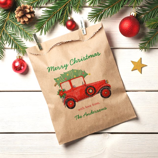 Weihnachts Red Car Holiday Favor Taschen Geschenktütchen (Von Creator hochgeladen)