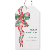 Weihnachts Red Green Kariert Bow Weihnachtsgeschen