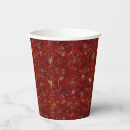Weihnachts Red Pattern Luxus Urlaub Pappbecher