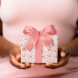 Weihnachts Red Ribbon Muster Vector Geschenkpapier