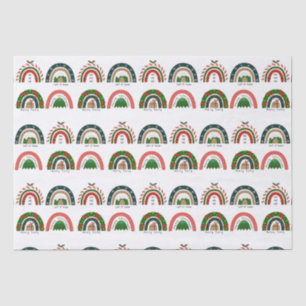 Weihnachts-Regenbogen Lass es schneien Seidenpapier