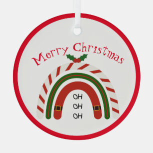 Weihnachts Regenbogen Let it Snow Ornament
