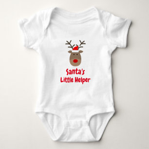 Weihnachts-Rentier-Body von Santa's little helper Baby Strampler
