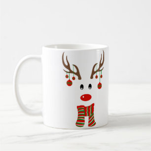 Weihnachts-Rentier-Cartoon Kaffeetasse