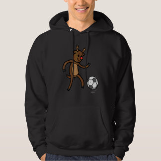 Weihnachts-Rentier-Fußball Xmas Männer Jungen K Hoodie