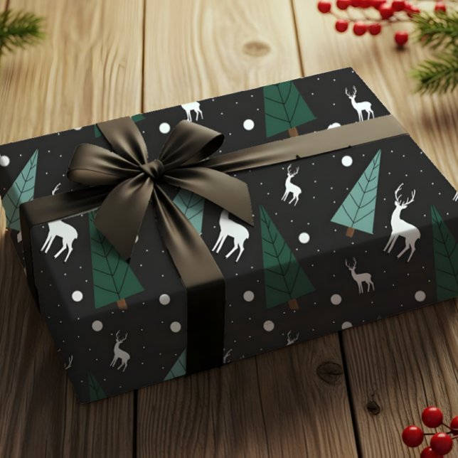 Weihnachts-Rentier-Geschenkpapier Geschenkpapier (Von Creator hochgeladen)