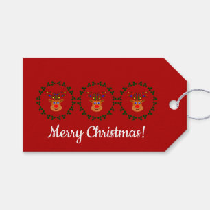 Weihnachts-Rentier-Geschenktag Geschenkanhänger