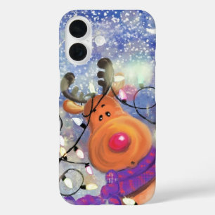 Weihnachts-Rentier-iPhone-Fall iPhone 16 Hülle