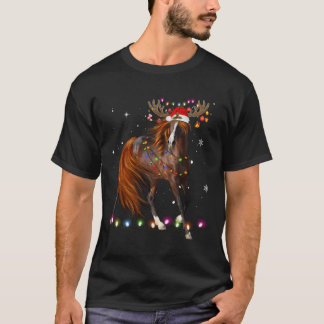 Weihnachts-Rentier-Lichter Weihnachten Weihnachten T-Shirt