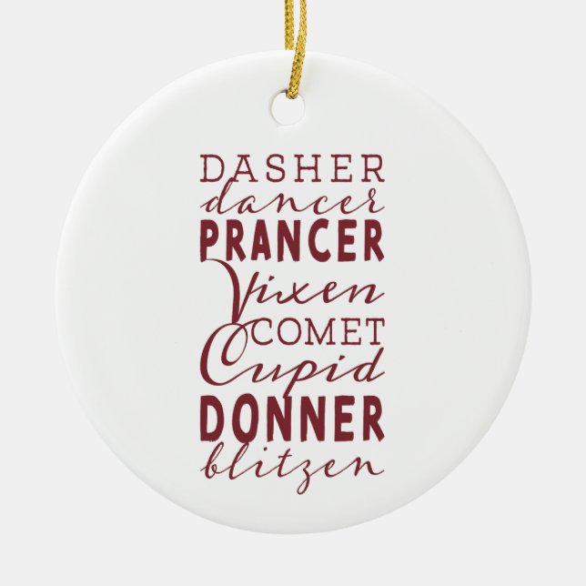 Weihnachts-Rentier-Ruf Weihnachtsschmuck aus (Vorne)