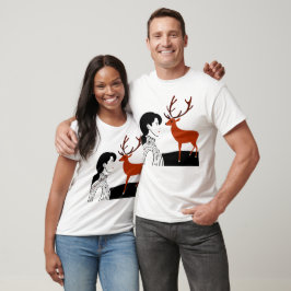 Weihnachts-Rentier-T - Shirt