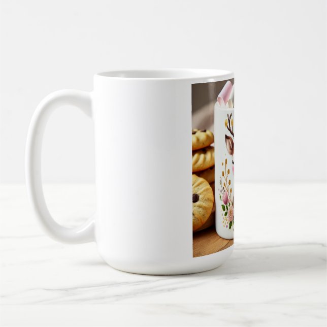 Weihnachts-Rentier-Tasse Kaffeetasse (Links)