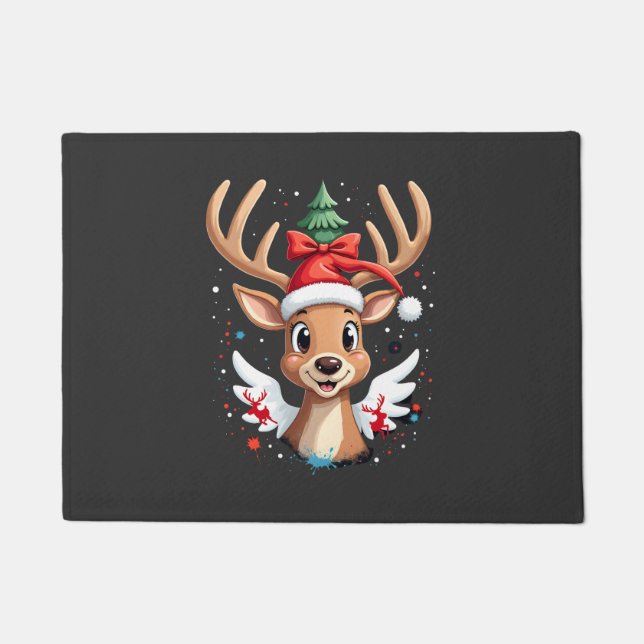 Weihnachts-Rentiere (4) Fußmatte (Vorderseite)