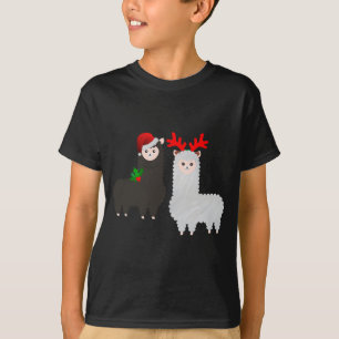 weihnachts-rentiere-alpakas T-Shirt