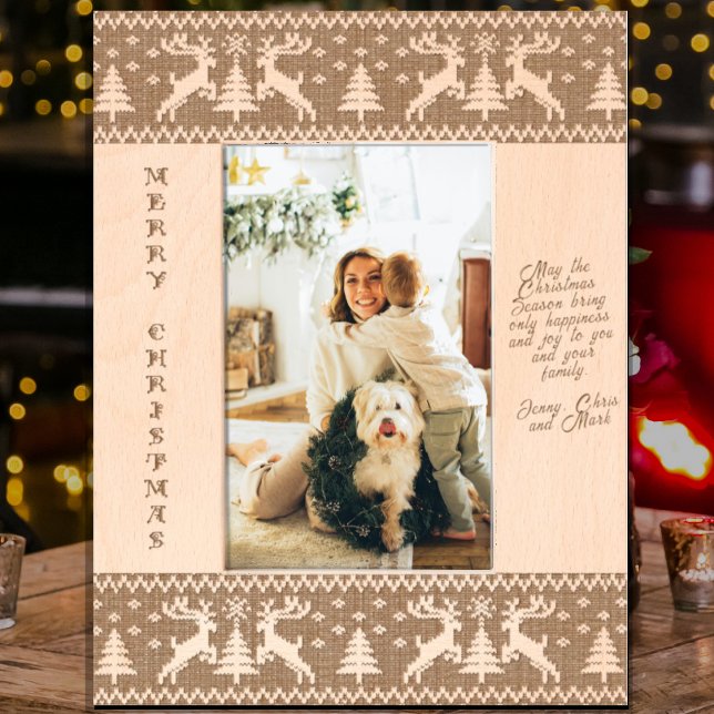 Weihnachts-Rentiere Pullover Strickmuster Geätzte Rahmen (Von Creator hochgeladen)